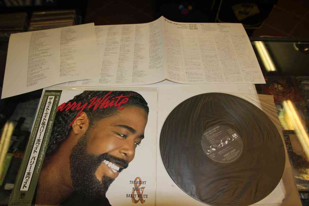 BARRY WHITE - THE RIGHT NIGHT + BARRY WHITE - JAPAN PROMO